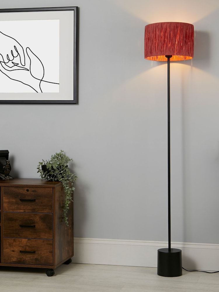 Searchlight Black/Pink Isadora Floor Lamp - Image 1 of 4