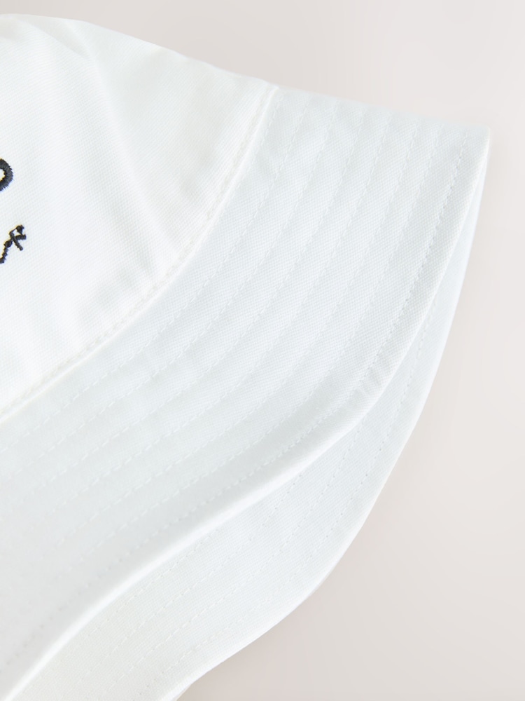 smALLSAINTS White Underground Logo Bucket Hat - Image 5 of 5 smALLSAINTS White Underground Logo Bucket Hat - Image 5 of 5