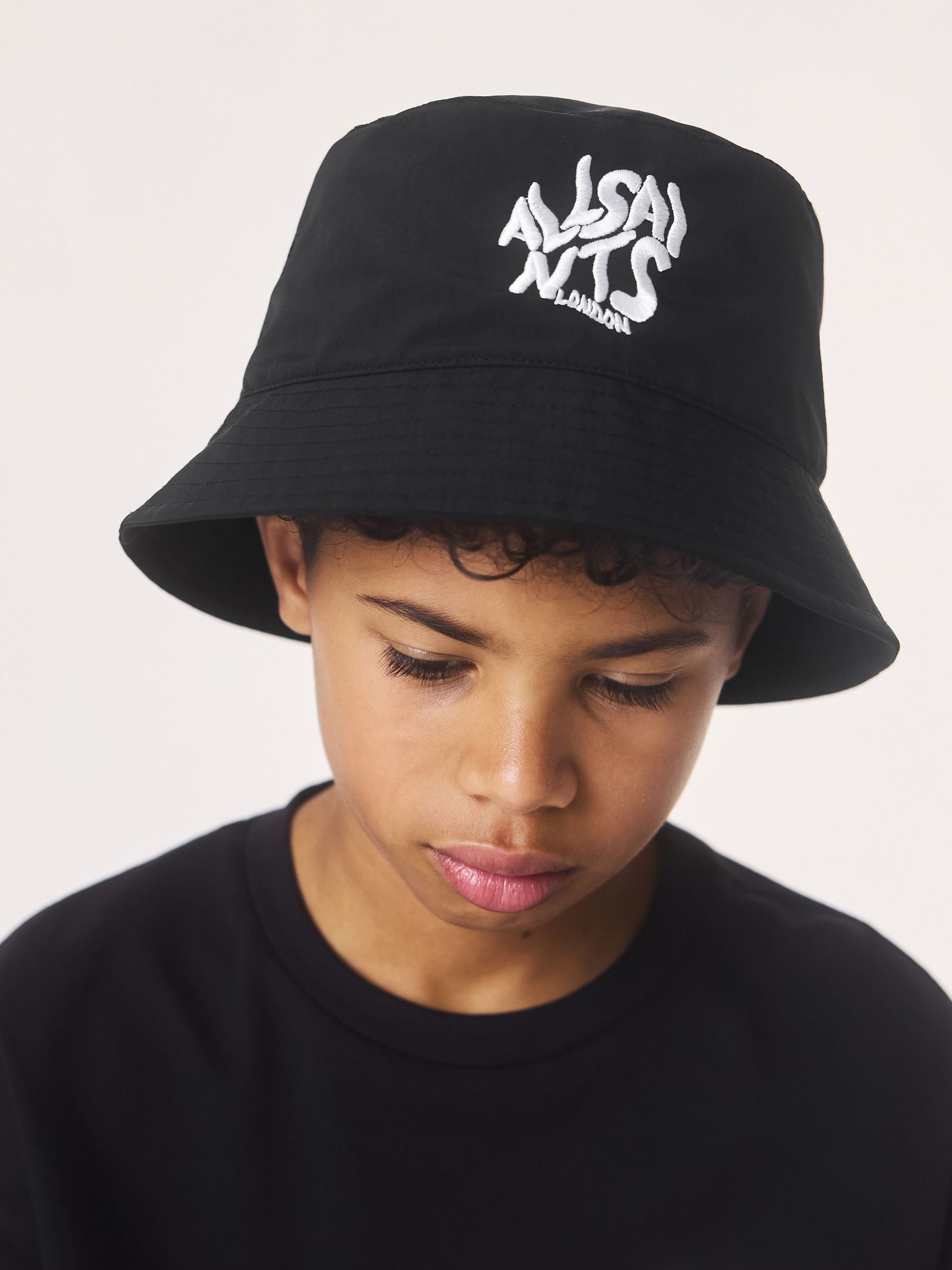 Buy smALLSAINTS Black Orlando Logo Bucket Hat from Next USA