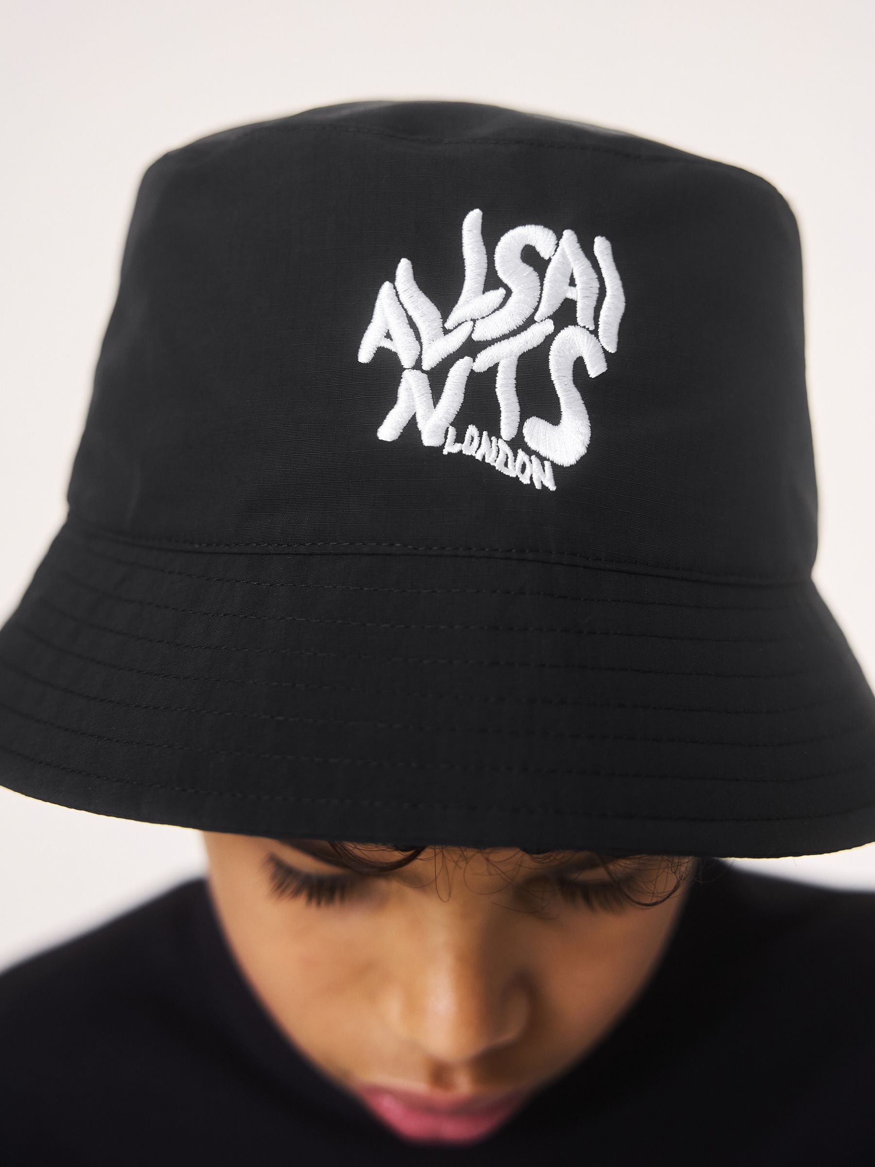 Buy smALLSAINTS Black Orlando Logo Bucket Hat from Next USA