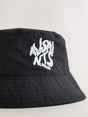 smALLSAINTS Black Orlando Logo Bucket Hat - Image 4 of 5