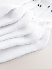 smALLSAINTS White Logo Cushioned Sole Socks 6 Pack - Image 9 of 9