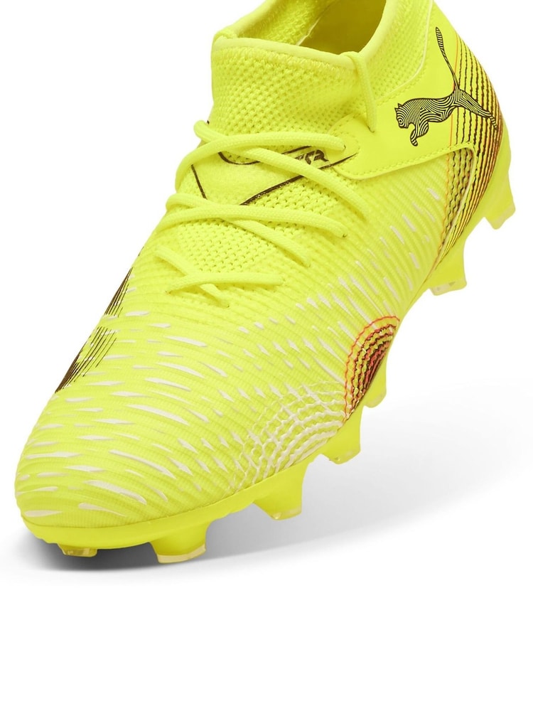 Puma Yellow Boys Future 8 Match Football Boots - Image 5 of 6