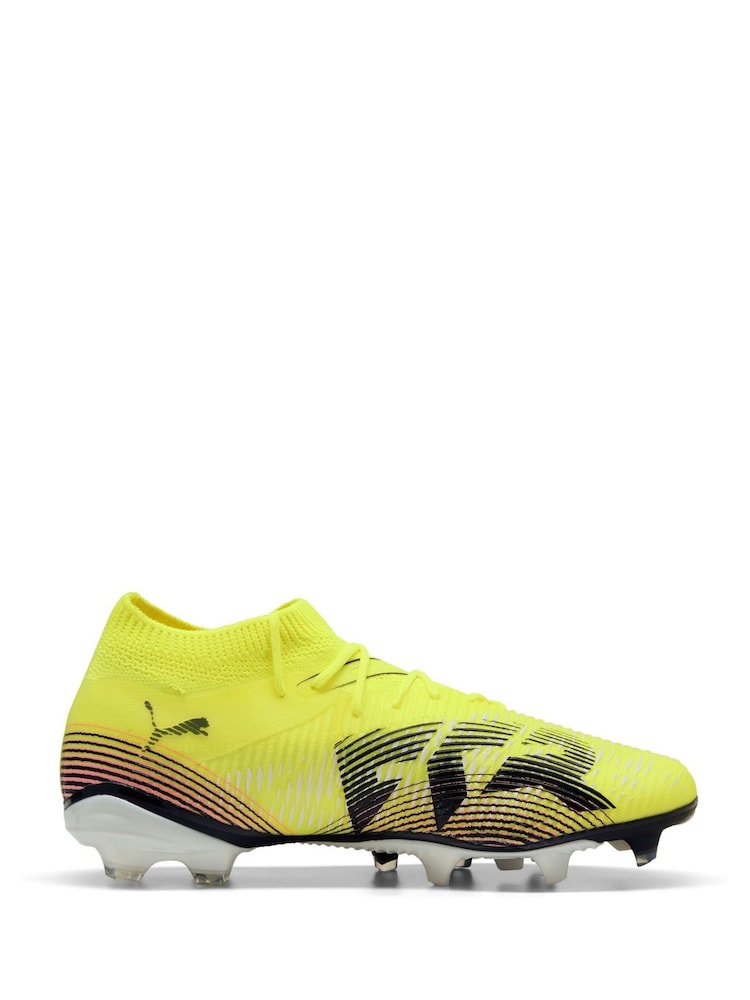 Puma Yellow Womens FUTURE 8 MATCH FG/AG Football Boots - Image 1 of 5