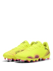 Puma Yellow Womens FUTURE 8 PLAY FG/AG Football Boots - Image 4 of 6