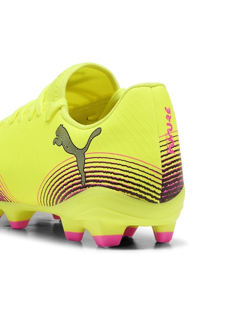 Puma Yellow Womens FUTURE 8 PLAY FG/AG Football Boots - Image 6 of 6