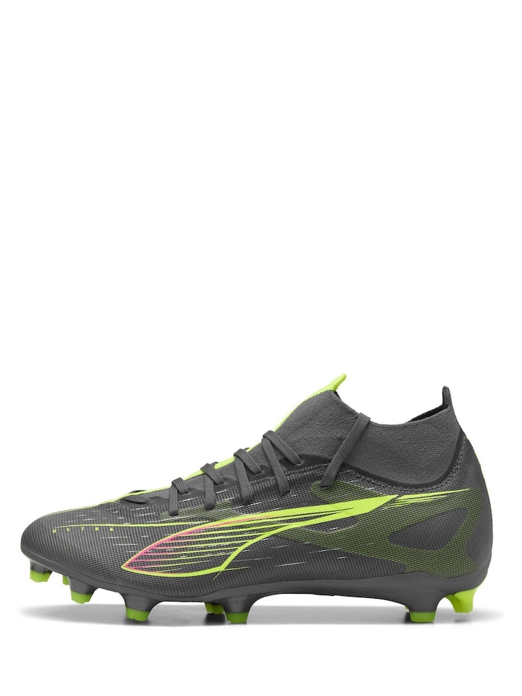 Puma Grey Womens ULTRA 5 MATCH+ FG/AG Football Boots - Image 2 of 6