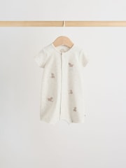 Neutral Hamish Highland Cow Jersey Baby Rompers 3 Pack - Image 3 of 11