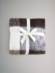 The Set 2 Pack Wide Check and Plain Scarfs - صورة 6 من 6