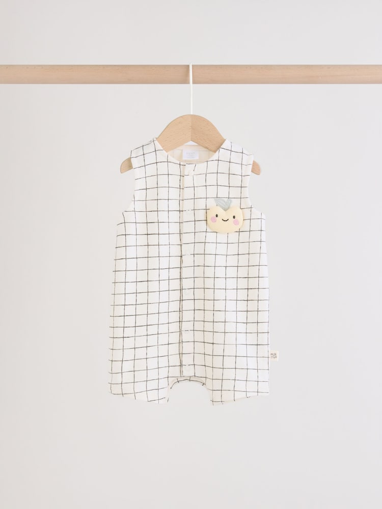 Milk Club Printed Jersey Baby Rompers 3 Pack - Image 2 of 10