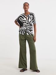 JD Williams Animal Print Short Sleeve Cardigan - Image 5 of 6