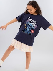 Brands In Blue Disney Stitch Cosmic Cutie 100% Cotton T-Shirt - Image 2 of 4
