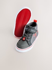 Grey Marvel High Top Touch Fastening Trainers - Image 3 of 5