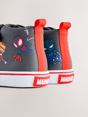 Grey Marvel High Top Touch Fastening Trainers - Image 5 of 5