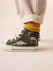 ירוק דינוזאור - Zip Fastening Hi Top Trainers - תמונה 1 מתוך 9