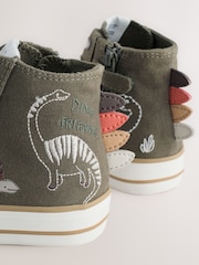 ירוק דינוזאור - Zip Fastening Hi Top Trainers - תמונה 8 מתוך 9