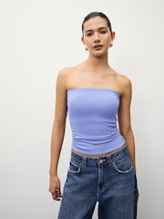 Azul - Top bandeau com toque suave - Imagem 1 de 3