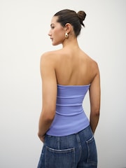 Azul - Top bandeau com toque suave - Imagem 3 de 3