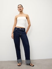 White Soft Touch Bandeau Top - Image 2 of 4