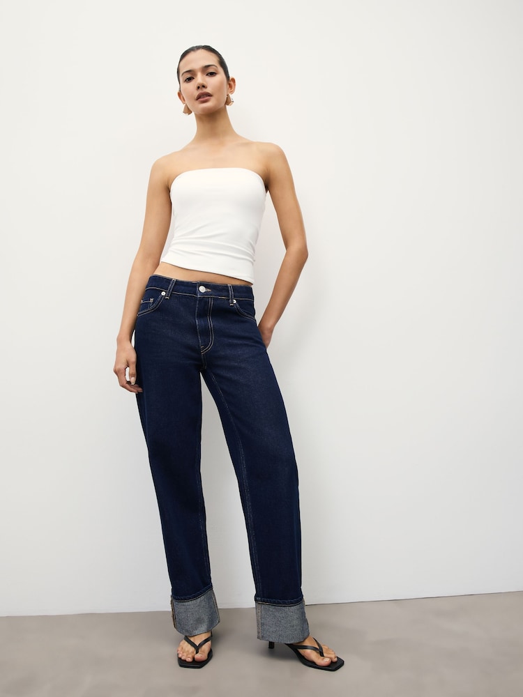 White Soft Touch Bandeau Top - Image 2 of 4