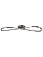 Searchlight Satin Nickel/White Infinity LED Ceiling Flush - Image 4 of 4