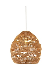 Searchlight Natural Kaia Woven Easy Fit Pendant - Image 2 of 4