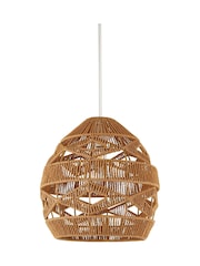 Searchlight Natural Kaia Woven Easy Fit Pendant - Image 3 of 4