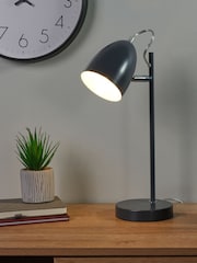 Searchlight Charcoal Grey Phineas Desk Lamp - Image 1 of 3