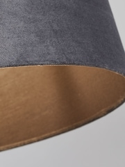 Searchlight Charcoal Grey Pure Tapered Pendant Ceiling Shade - Image 4 of 4