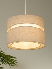 Searchlight Oatmeal Loren Two-Tier Shade - Image 1 of 4