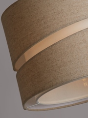 Searchlight Oatmeal Loren Two-Tier Shade - Image 2 of 4