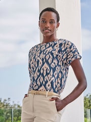 Pure Collection Printed Gos Supersoft Cotton T-Shirt - Image 1 of 3