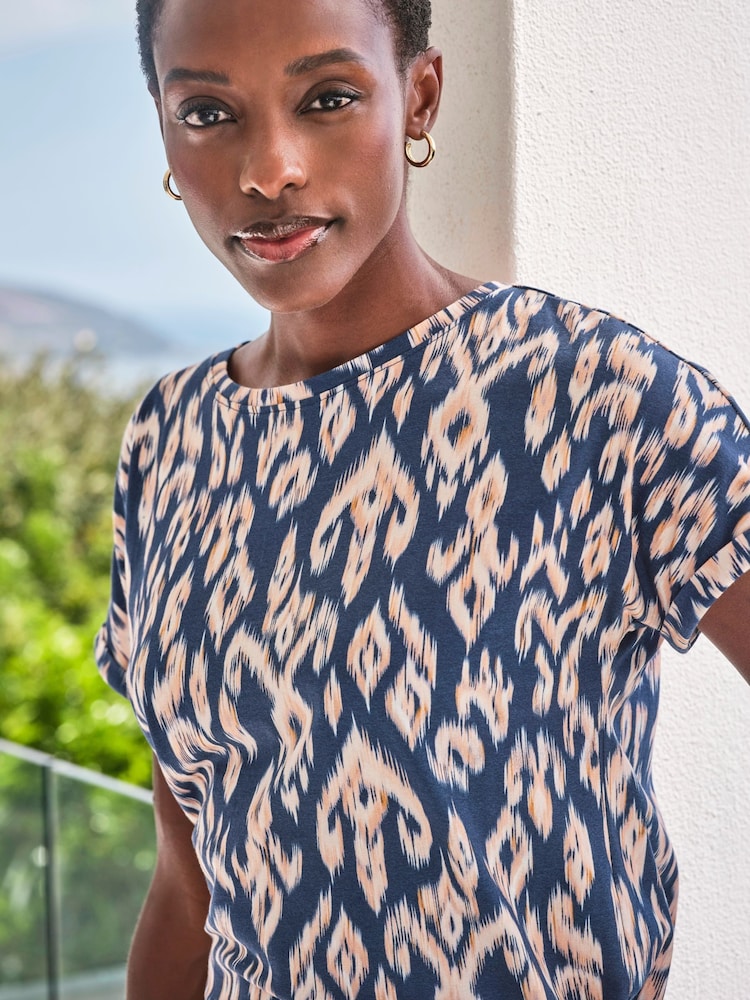 Pure Collection Printed Gos Supersoft Cotton T-Shirt - Image 3 of 3