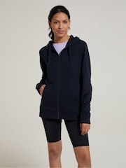 Mountain Warehouse Blue Womens Essentials Full Zip Hoodie - Image 4 of 4