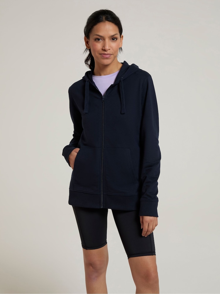 Mountain Warehouse Blue Womens Essentials Full Zip Hoodie - Image 4 of 4