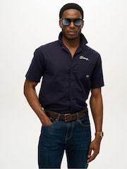 Superdry Black Square Sports Sunglasses - Image 1 of 2