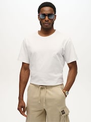 Superdry Orange Square Sports Sunglasses - Image 1 of 2