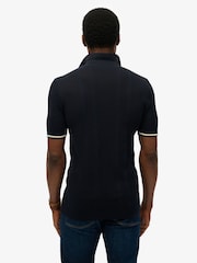 Superdry 100% Cotton Knitted Texture Short Sleeve Polo Shirt - Bild 2 von 5