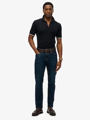 Superdry 100% Cotton Knitted Texture Short Sleeve Polo Shirt - Bild 3 von 5
