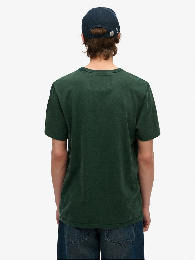 Camiseta deportiva estilo vintage de algodón 100 % y manga corta de Superdry - Imagen 2 de 3