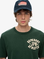 Camiseta deportiva estilo vintage de algodón 100 % y manga corta de Superdry - Imagen 3 de 3