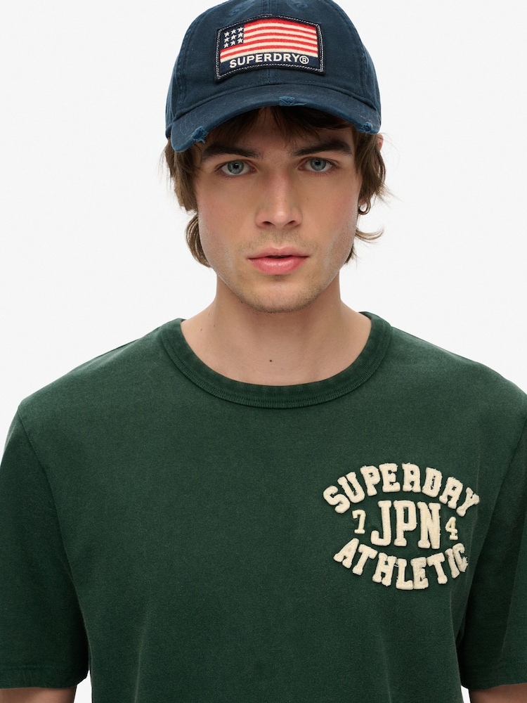 Camiseta deportiva estilo vintage de algodón 100 % y manga corta de Superdry - Imagen 3 de 3