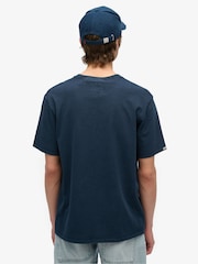 Superdry Blue 100% Cotton Athletic Essential Graphic T-Shirt - Image 2 of 3