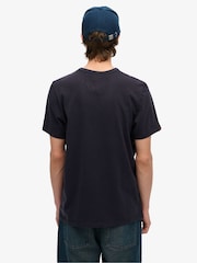 Superdry Black 100% Cotton Vintage Athletic Short Sleeve T-Shirt - Image 3 of 4
