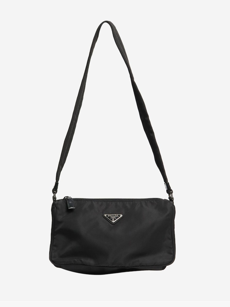 Prada Black Nylon Shoulder Bag - Image 1 of 9