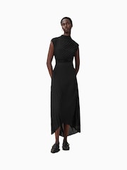AllSaints Black Rayanna Dress - Image 3 of 7
