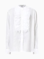 AllSaints White Cassia 100% Linen Shirt - Image 8 of 8