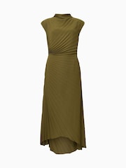 AllSaints Green Rayanna Dress - Image 10 of 10