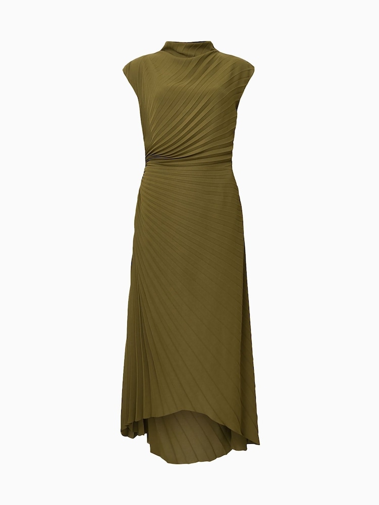 AllSaints Green Rayanna Dress - Image 10 of 10
