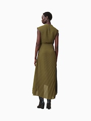 AllSaints Green Rayanna Dress - Image 2 of 10
